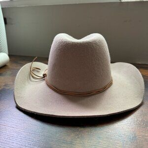 Women's Western Cowboy Felt Hat w/ Tassel Detailing | OS Adjustable